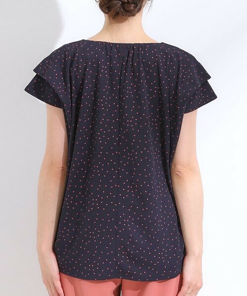 SHOO・LA・RUE / シューラルー シャツ・ブラウス | 【S-LL/ひんやり】きちんと見えで好印象 ドット柄デザイントップス | 詳細15