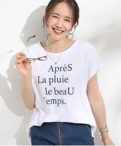 SHOO・LA・RUE / シューラルー Tシャツ | 【汗ジミ防止/ひんやり/UV】ロゴプリントTシャツ