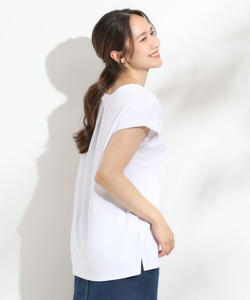 SHOO・LA・RUE / シューラルー Tシャツ | 【汗ジミ防止/ひんやり/UV】ロゴプリントTシャツ | 詳細10