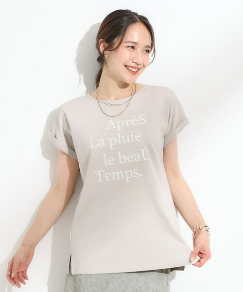 SHOO・LA・RUE / シューラルー Tシャツ | 【汗ジミ防止/ひんやり/UV】ロゴプリントTシャツ | 詳細5