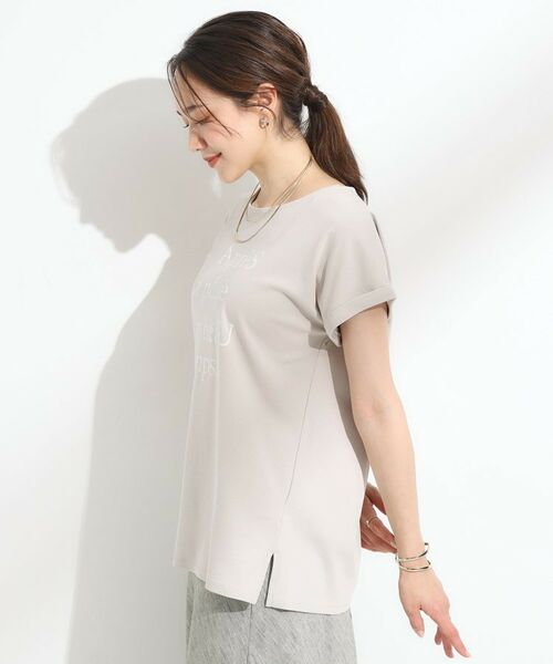 SHOO・LA・RUE / シューラルー Tシャツ | 【汗ジミ防止/ひんやり/UV】ロゴプリントTシャツ | 詳細6