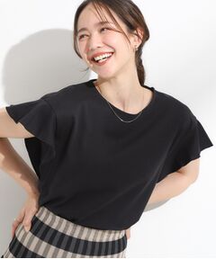 SHOO・LA・RUE / シューラルー Tシャツ | 【汗ジミ防止/ひんやり/UV】フリルスリーブTシャツ