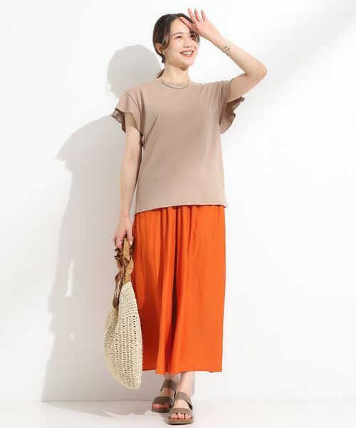 SHOO・LA・RUE / シューラルー Tシャツ | 【汗ジミ防止/ひんやり/UV】フリルスリーブTシャツ | 詳細15