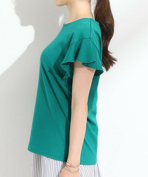 SHOO・LA・RUE / シューラルー Tシャツ | 【汗ジミ防止/ひんやり/UV】フリルスリーブTシャツ | 詳細18