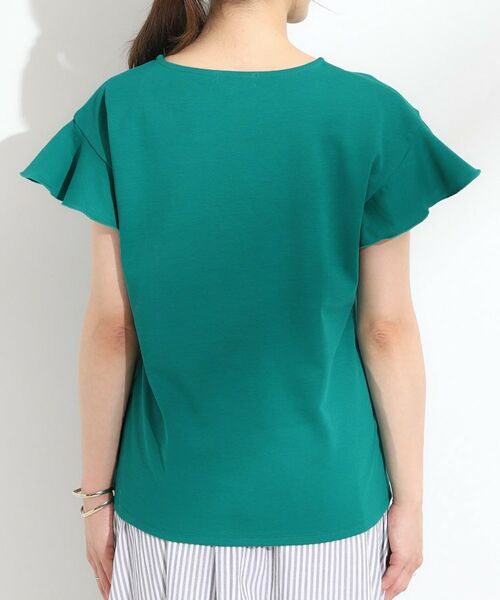 SHOO・LA・RUE / シューラルー Tシャツ | 【汗ジミ防止/ひんやり/UV】フリルスリーブTシャツ | 詳細19