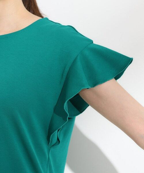 SHOO・LA・RUE / シューラルー Tシャツ | 【汗ジミ防止/ひんやり/UV】フリルスリーブTシャツ | 詳細21
