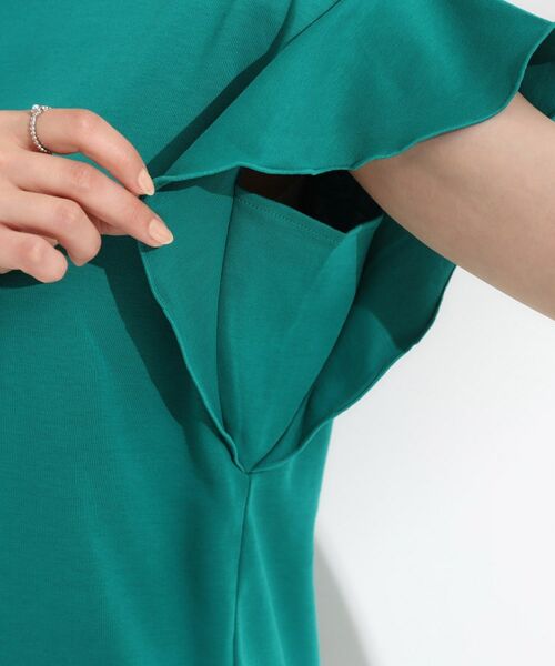 SHOO・LA・RUE / シューラルー Tシャツ | 【汗ジミ防止/ひんやり/UV】フリルスリーブTシャツ | 詳細22