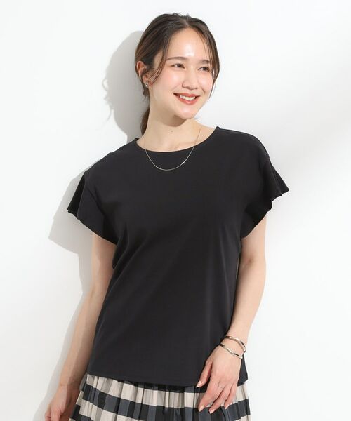 SHOO・LA・RUE / シューラルー Tシャツ | 【汗ジミ防止/ひんやり/UV】フリルスリーブTシャツ | 詳細5