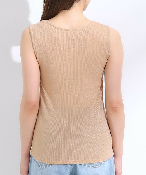 SHOO・LA・RUE / シューラルー キャミソール・チューブトップ | 【S-LL】デコルテラインをきれいに魅せる ラメテレコタンクトップ | 詳細19