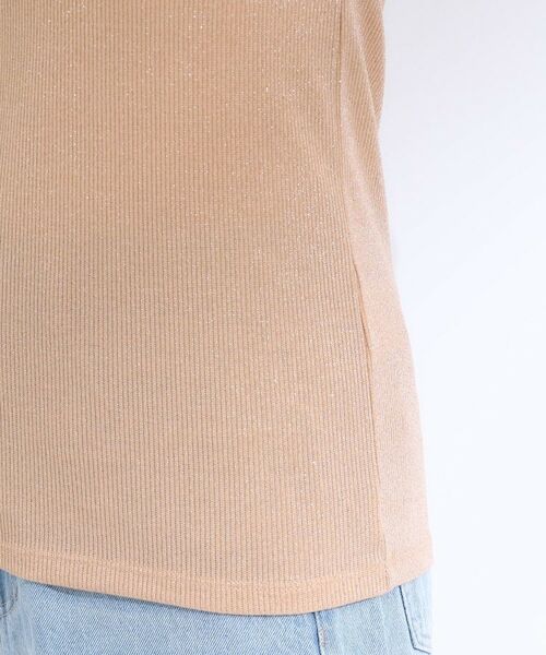 SHOO・LA・RUE / シューラルー キャミソール・チューブトップ | 【S-LL】デコルテラインをきれいに魅せる ラメテレコタンクトップ | 詳細22