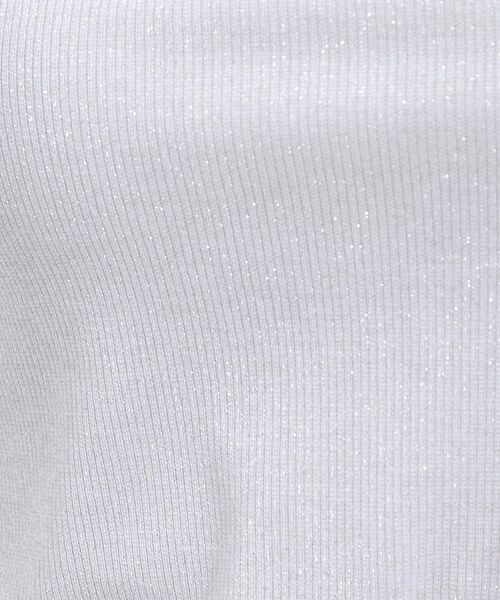 SHOO・LA・RUE / シューラルー キャミソール・チューブトップ | 【S-LL】デコルテラインをきれいに魅せる ラメテレコタンクトップ | 詳細4