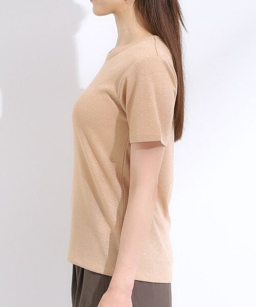 SHOO・LA・RUE / シューラルー カットソー | 【S-LL】大人のラメ感 テレコ半袖トップス | 詳細18