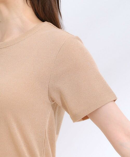 SHOO・LA・RUE / シューラルー カットソー | 【S-LL】大人のラメ感 テレコ半袖トップス | 詳細21