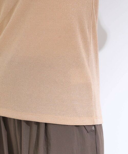 SHOO・LA・RUE / シューラルー カットソー | 【S-LL】大人のラメ感 テレコ半袖トップス | 詳細22