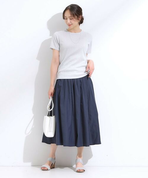 SHOO・LA・RUE / シューラルー カットソー | 【S-LL】大人のラメ感 テレコ半袖トップス | 詳細3