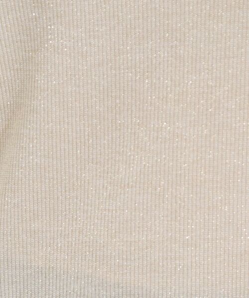 SHOO・LA・RUE / シューラルー カットソー | 【S-LL】大人のラメ感 テレコ半袖トップス | 詳細8