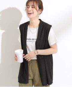 SHOO・LA・RUE / シューラルー その他トップス | 【S-LL/2点セット/体型カバーにも】着回しいろいろ ジレ＋ロゴTシャツ