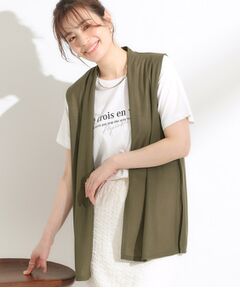 SHOO・LA・RUE / シューラルー その他トップス | 【S-LL/2点セット/体型カバーにも】着回しいろいろ ジレ＋ロゴTシャツ
