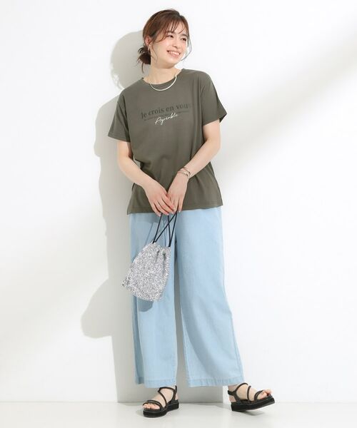 SHOO・LA・RUE / シューラルー その他トップス | 【S-LL/2点セット/体型カバーにも】着回しいろいろ ジレ＋ロゴTシャツ | 詳細12