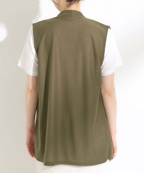 SHOO・LA・RUE / シューラルー その他トップス | 【S-LL/2点セット/体型カバーにも】着回しいろいろ ジレ＋ロゴTシャツ | 詳細24