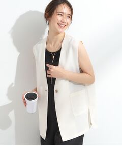 SHOO・LA・RUE / シューラルー ベスト | 【S-LL】夏のレイヤードコーデに さらりと着られるメッシュジレ