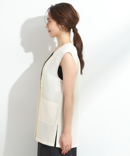 SHOO・LA・RUE / シューラルー ベスト | 【S-LL】夏のレイヤードコーデに さらりと着られるメッシュジレ | 詳細14
