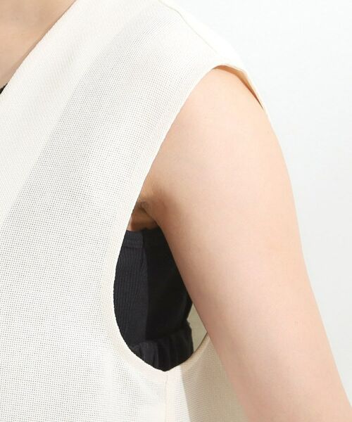 SHOO・LA・RUE / シューラルー ベスト | 【S-LL】夏のレイヤードコーデに さらりと着られるメッシュジレ | 詳細17