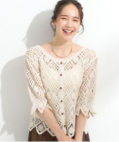 SHOO・LA・RUE / シューラルー カーディガン・ボレロ | 【2WAY】大人のほんのり甘いスタイルに クロシェレースカーディガン