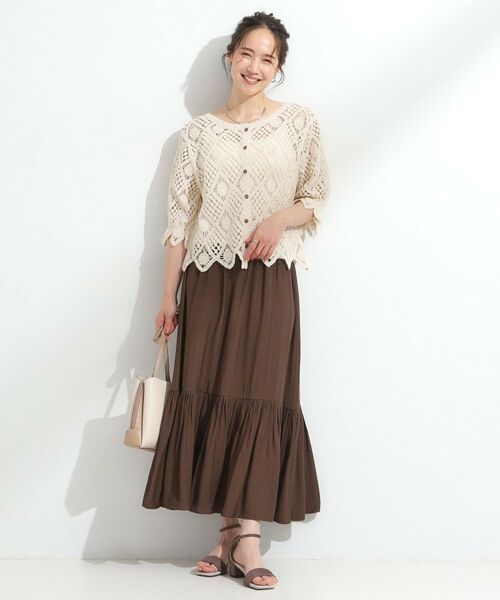 SHOO・LA・RUE / シューラルー カーディガン・ボレロ | 【2WAY】大人のほんのり甘いスタイルに クロシェレースカーディガン | 詳細19