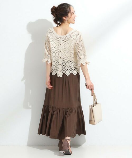 SHOO・LA・RUE / シューラルー カーディガン・ボレロ | 【2WAY】大人のほんのり甘いスタイルに クロシェレースカーディガン | 詳細20