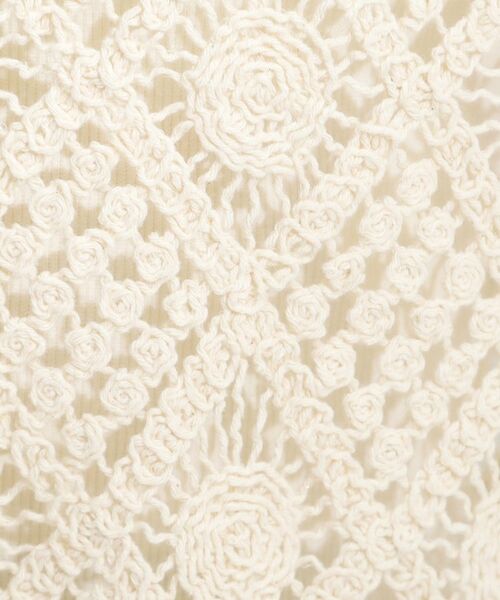 SHOO・LA・RUE / シューラルー カーディガン・ボレロ | 【2WAY】大人のほんのり甘いスタイルに クロシェレースカーディガン | 詳細21