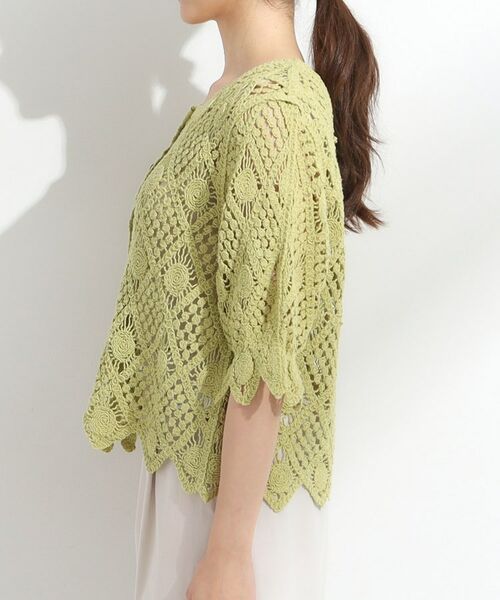 SHOO・LA・RUE / シューラルー カーディガン・ボレロ | 【2WAY】大人のほんのり甘いスタイルに クロシェレースカーディガン | 詳細23