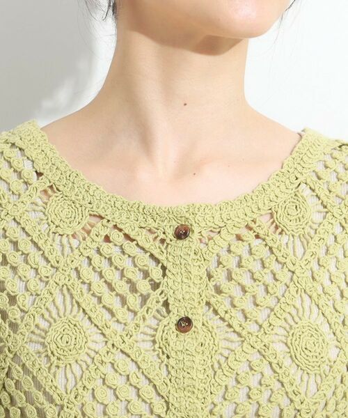 SHOO・LA・RUE / シューラルー カーディガン・ボレロ | 【2WAY】大人のほんのり甘いスタイルに クロシェレースカーディガン | 詳細25