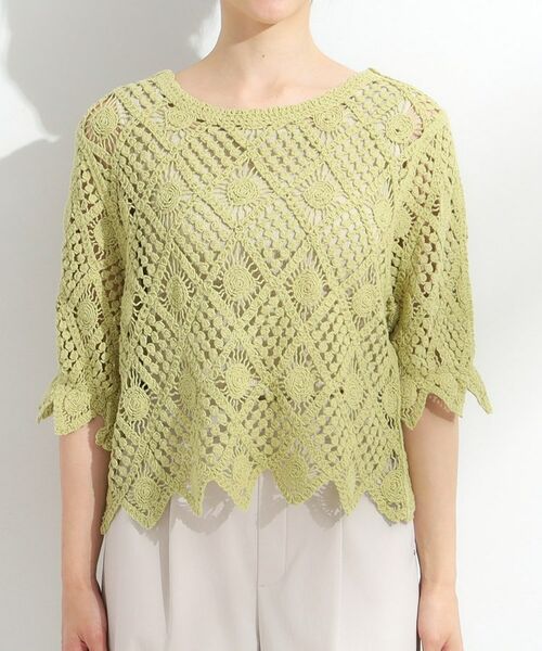 SHOO・LA・RUE / シューラルー カーディガン・ボレロ | 【2WAY】大人のほんのり甘いスタイルに クロシェレースカーディガン | 詳細28