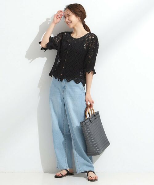 SHOO・LA・RUE / シューラルー カーディガン・ボレロ | 【2WAY】大人のほんのり甘いスタイルに クロシェレースカーディガン | 詳細5