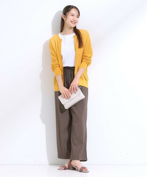 SHOO・LA・RUE / シューラルー カーディガン・ボレロ | 【S-LL】透かし編みが大人上品 マルチボタンニットカーディガン | 詳細15