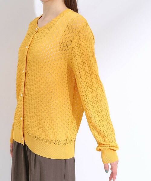 SHOO・LA・RUE / シューラルー カーディガン・ボレロ | 【S-LL】透かし編みが大人上品 マルチボタンニットカーディガン | 詳細21