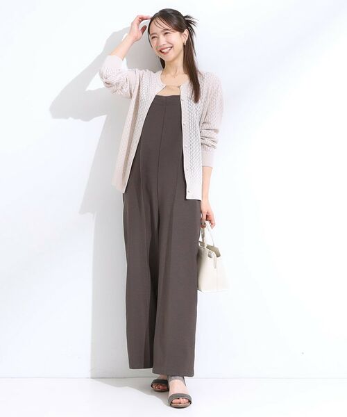 SHOO・LA・RUE / シューラルー カーディガン・ボレロ | 【S-LL】透かし編みが大人上品 マルチボタンニットカーディガン | 詳細3