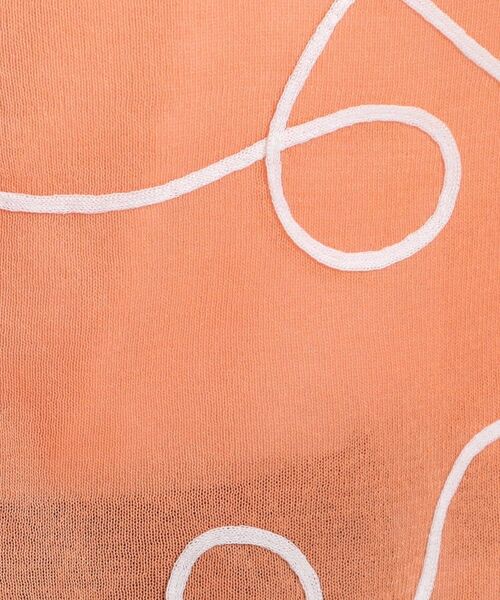 SHOO・LA・RUE / シューラルー カーディガン・ボレロ | ニュアンスデザインがこなれ見え 刺繍デザイン シアーカーディガン | 詳細12