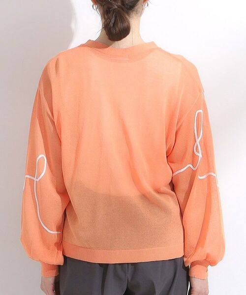 SHOO・LA・RUE / シューラルー カーディガン・ボレロ | ニュアンスデザインがこなれ見え 刺繍デザイン シアーカーディガン | 詳細19