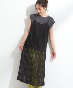 SHOO・LA・RUE / シューラルー ミニ丈・ひざ丈ワンピース | 【S-LL】レースキャミワンピース