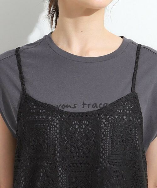 SHOO・LA・RUE / シューラルー ミニ丈・ひざ丈ワンピース | 【S-LL】レースキャミワンピース | 詳細12