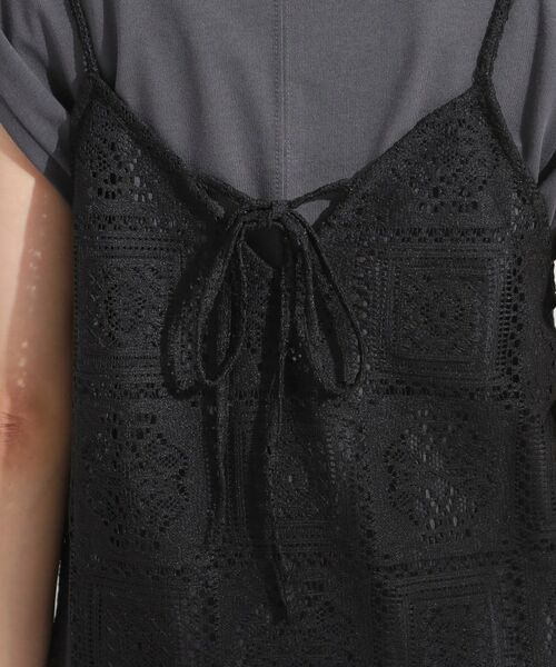 SHOO・LA・RUE / シューラルー ミニ丈・ひざ丈ワンピース | 【S-LL】レースキャミワンピース | 詳細15