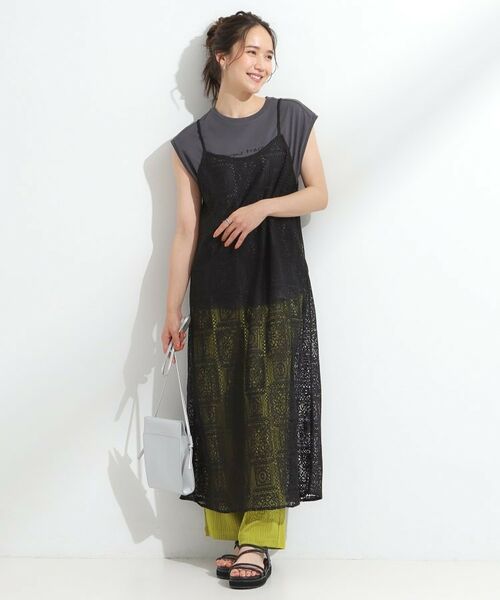 SHOO・LA・RUE / シューラルー ミニ丈・ひざ丈ワンピース | 【S-LL】レースキャミワンピース | 詳細5