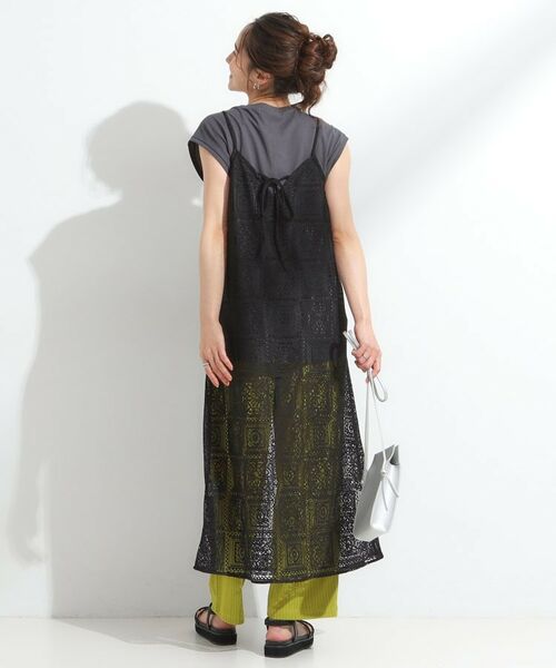 SHOO・LA・RUE / シューラルー ミニ丈・ひざ丈ワンピース | 【S-LL】レースキャミワンピース | 詳細7