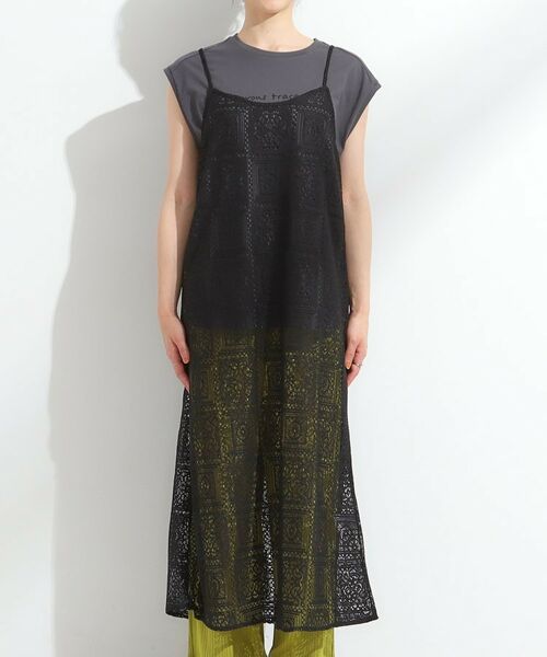 SHOO・LA・RUE / シューラルー ミニ丈・ひざ丈ワンピース | 【S-LL】レースキャミワンピース | 詳細9