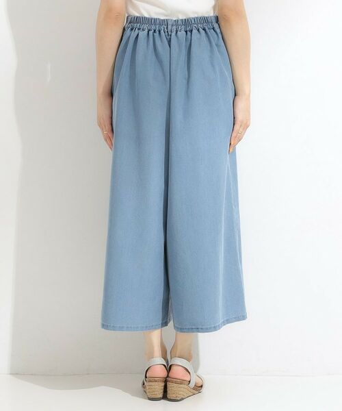 SHOO・LA・RUE / シューラルー デニムパンツ | 【洗える/S-LL/ひんやり】金ボタンがアクセント 大人のデニムガウチョパンツ | 詳細11