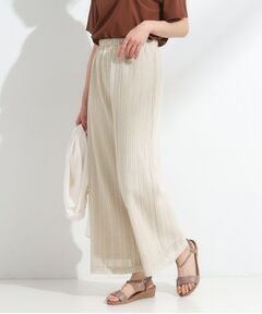 SHOO・LA・RUE / シューラルー パンツ | 【S-LL】クロシェ風レースイージーワイドパンツ