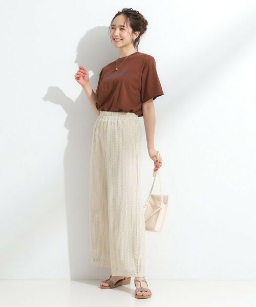 SHOO・LA・RUE / シューラルー パンツ | 【S-LL】クロシェ風レースイージーワイドパンツ | 詳細11