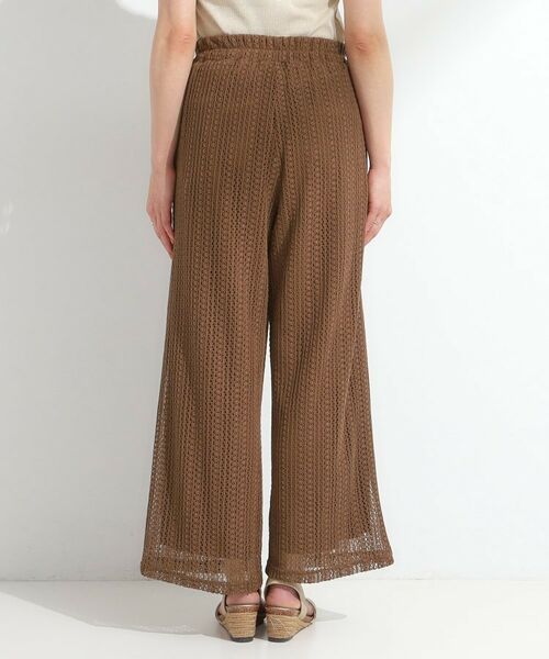 SHOO・LA・RUE / シューラルー パンツ | 【S-LL】クロシェ風レースイージーワイドパンツ | 詳細15